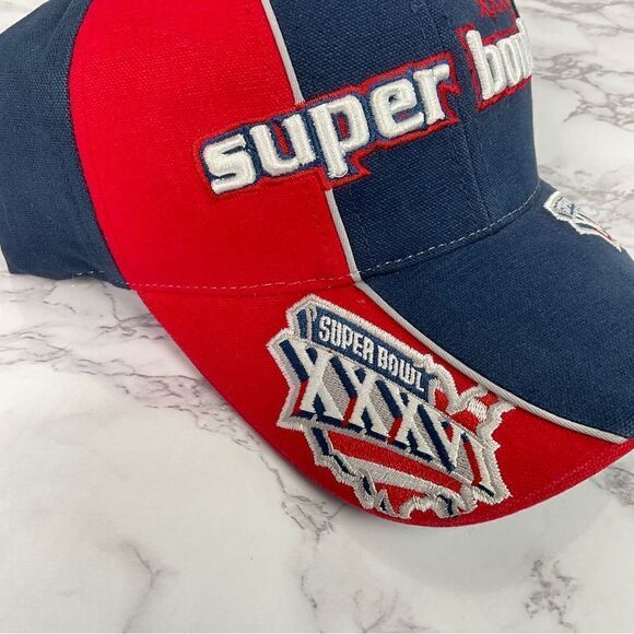 Reebok Vintage Super Bowl XXXVI 36 Hook and Loop Strap Hat Cap - Picture 2 of 5